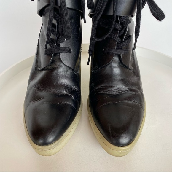 Alexander Wang Black and Cream Ankle Boots - Picture 8 of 12